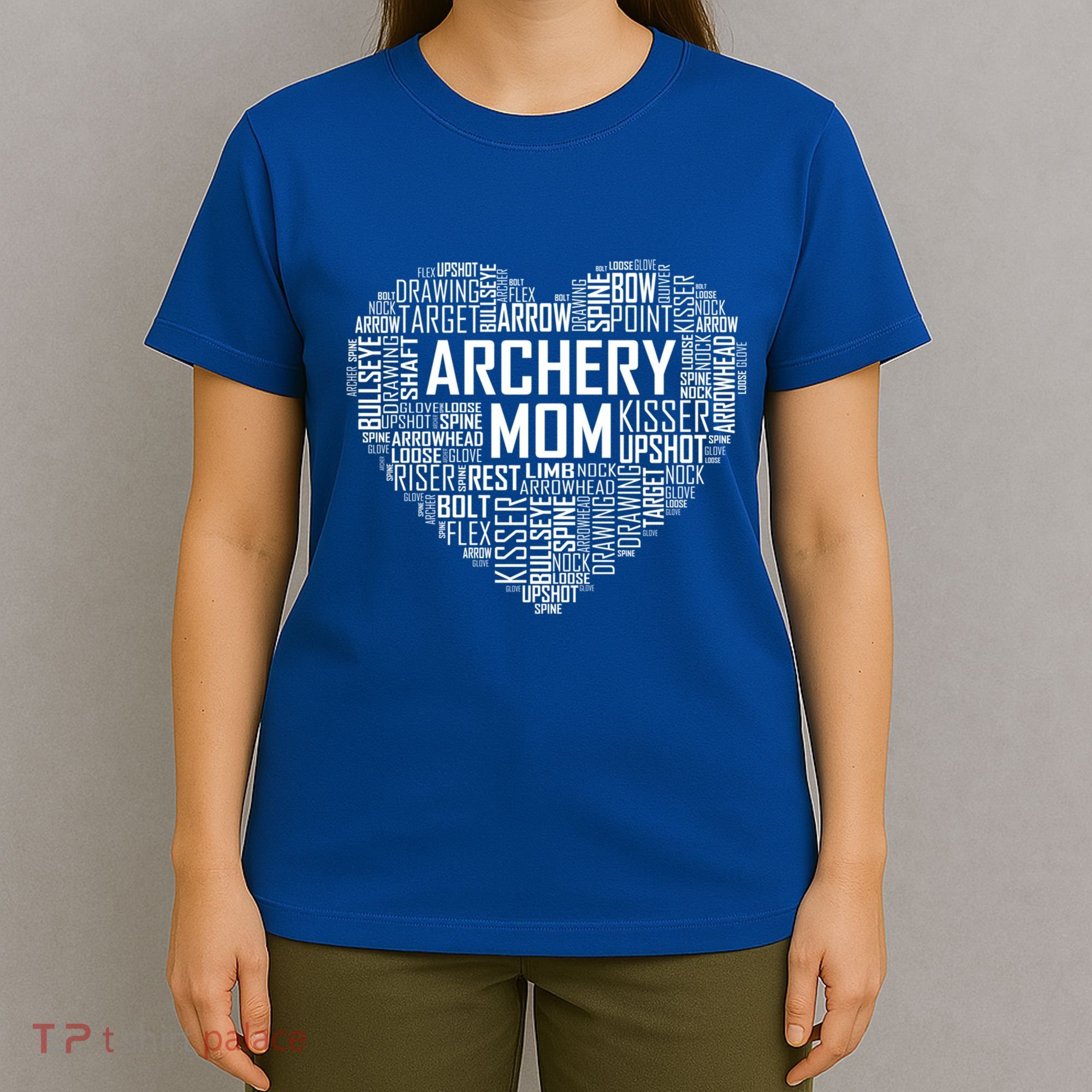 Proud Archery Mom Heart Gift T-Shirt