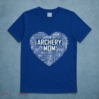 Proud Archery Mom Heart Gift T-Shirt thumb 5