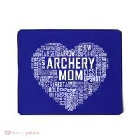 Proud Archery Mom Heart Gift Mousepad thumb 0