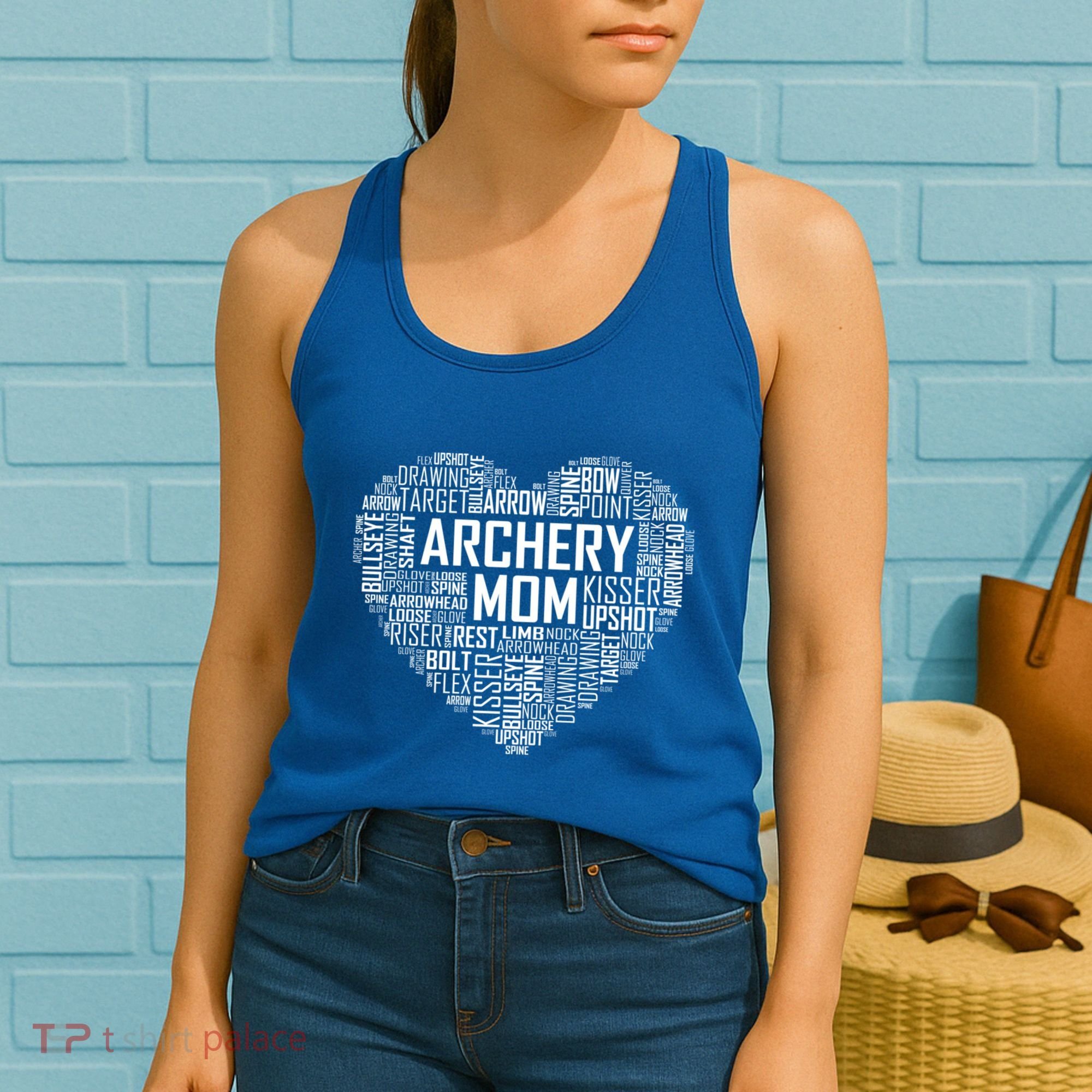 Proud Archery Mom Heart Gift Women's Tank Top