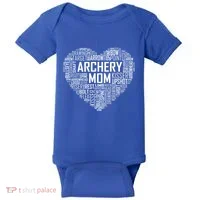 Proud Archery Mom Heart Gift Baby Bodysuit thumb 0