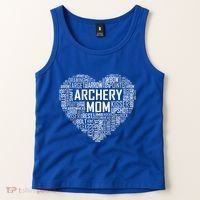 Proud Archery Mom Heart Gift Tank Top thumb 2