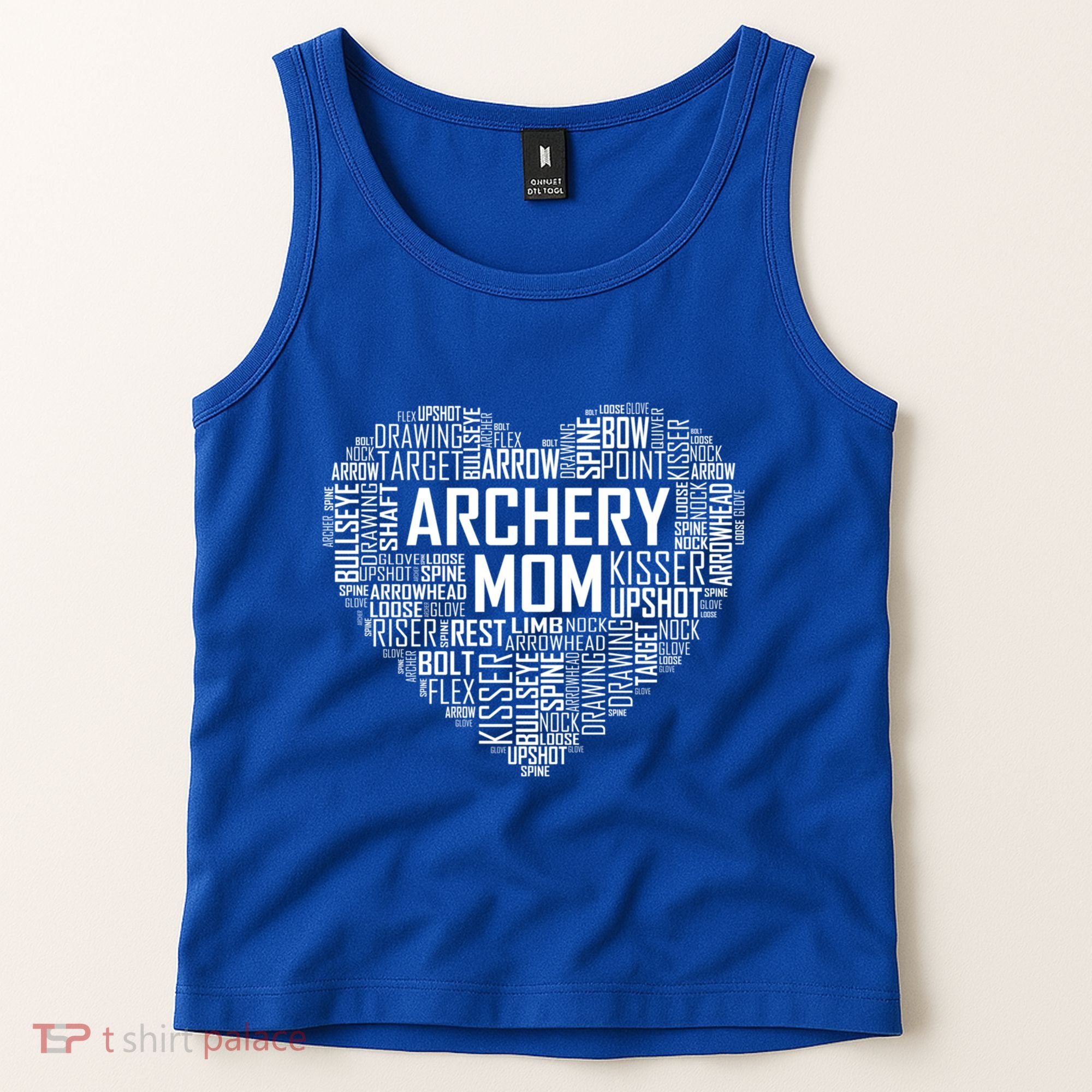 Proud Archery Mom Heart Gift Tank Top