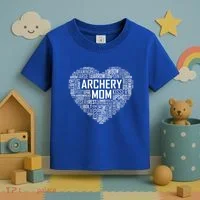 Proud Archery Mom Heart Gift Toddler T-Shirt thumb 3