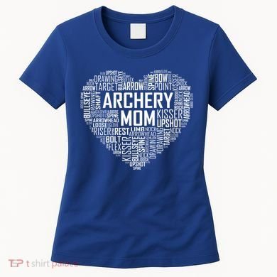 Proud Archery Mom Heart Gift Women's T-Shirt