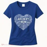 Proud Archery Mom Heart Gift Women's T-Shirt thumb 0