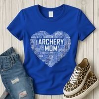 Proud Archery Mom Heart Gift Women's T-Shirt thumb 3