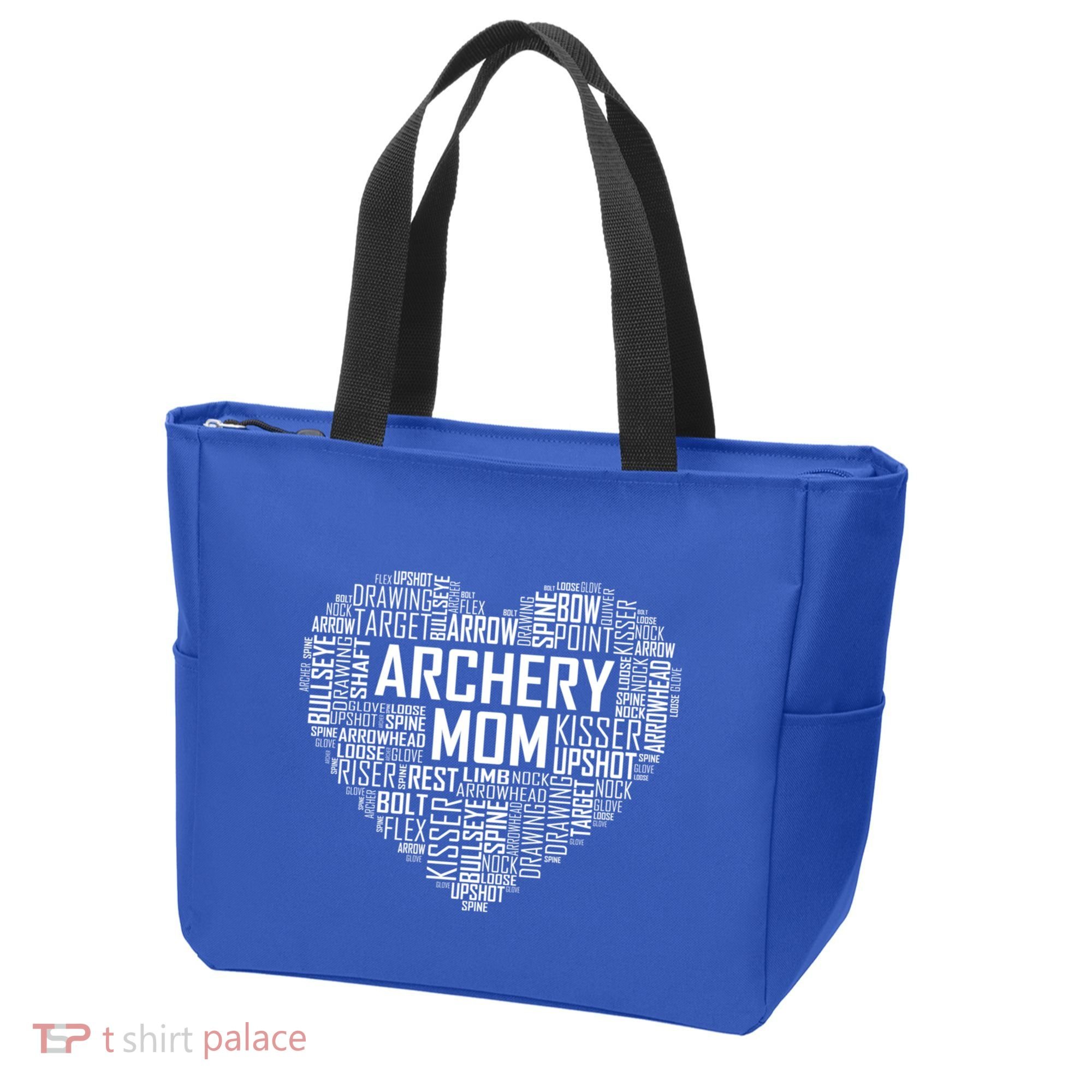 Proud Archery Mom Heart Gift Tote Bag