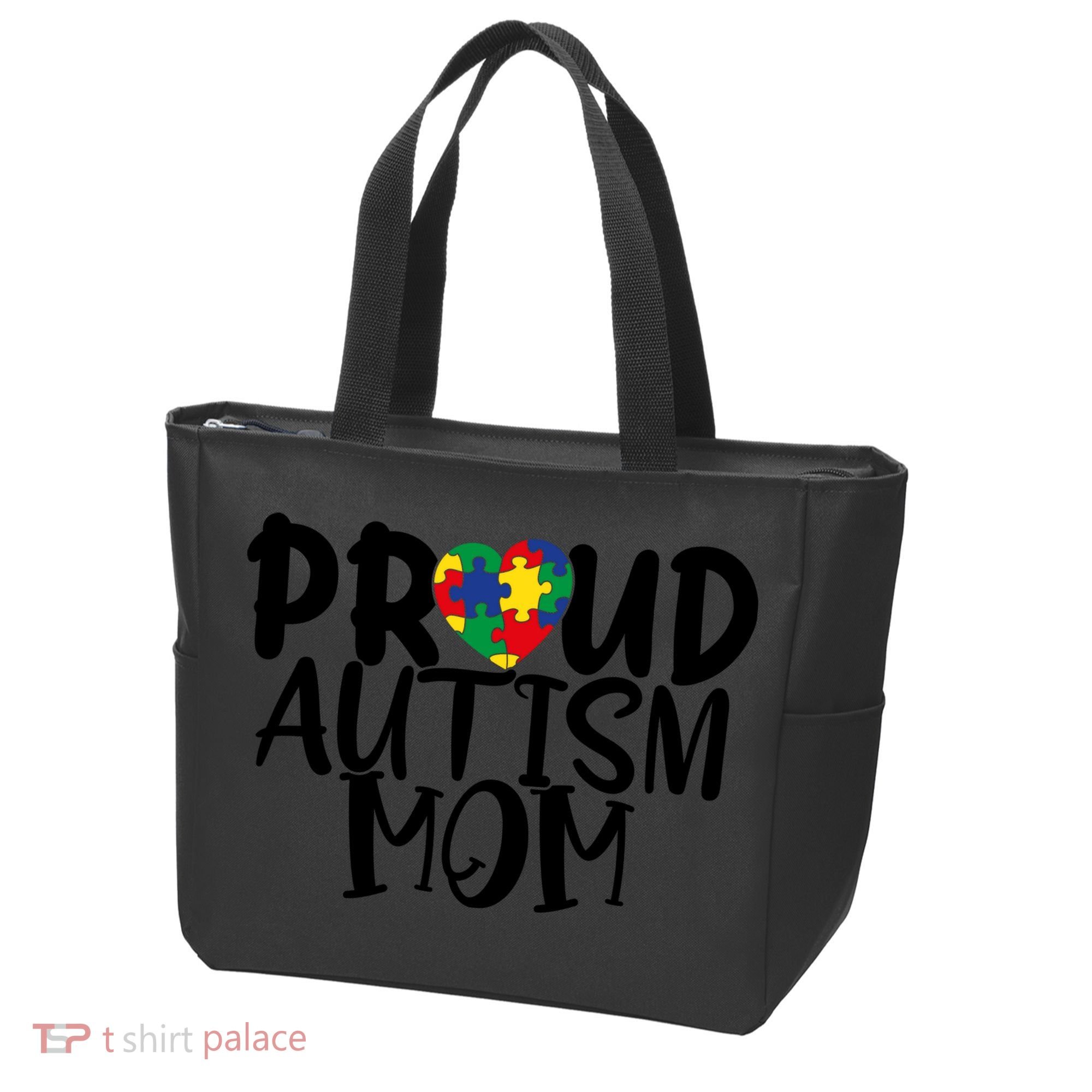 Proud Autism Mom Cute Autism Awareness Gift Tote Bag
