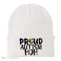 Proud Autism Mom Cute Autism Awareness Gift Beanie thumb 0