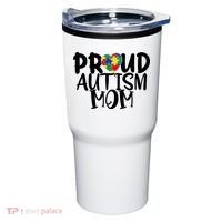 Proud Autism Mom Cute Autism Awareness Gift Tumbler thumb 0