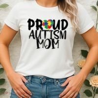 Proud Autism Mom Cute Autism Awareness Gift Women's T-Shirt thumb 2