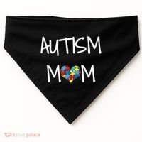 PROUD AUTISM MOM USA-Made Doggie Bandana thumb 0