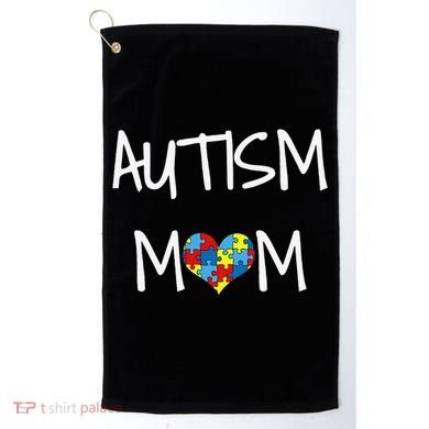 PROUD AUTISM MOM Golf Towel