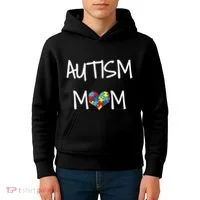 PROUD AUTISM MOM Kids Hoodie thumb 4