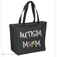 PROUD AUTISM MOM Tote Bag thumb 2
