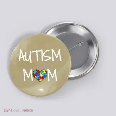 PROUD AUTISM MOM Button