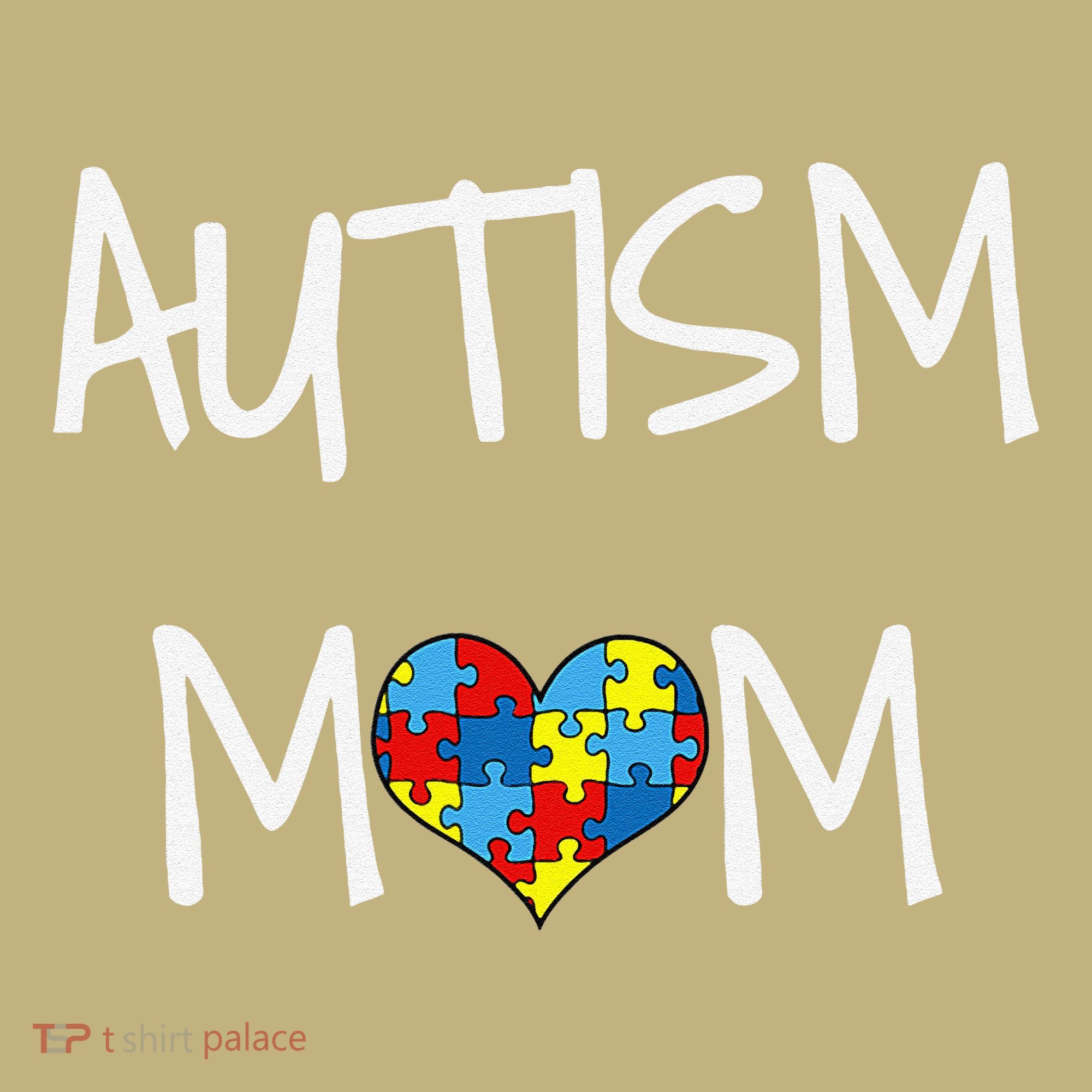 PROUD AUTISM MOM Button
