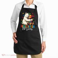 Proud Autism Mom Bear Autism Awareness Autistic Son Daughter Apron thumb 2