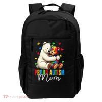 Proud Autism Mom Bear Autism Awareness Autistic Son Daughter Backpack thumb 0