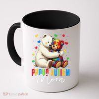Proud Autism Mom Bear Autism Awareness Autistic Son Daughter Coffee Mug thumb 0