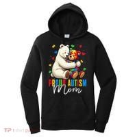 Proud Autism Mom Bear Autism Awareness Autistic Son Daughter Women's Hoodie thumb 0