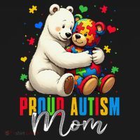 Proud Autism Mom Bear Autism Awareness Autistic Son Daughter Women's Tank Top thumb 5