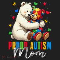 Proud Autism Mom Bear Autism Awareness Autistic Son Daughter Hat thumb 2