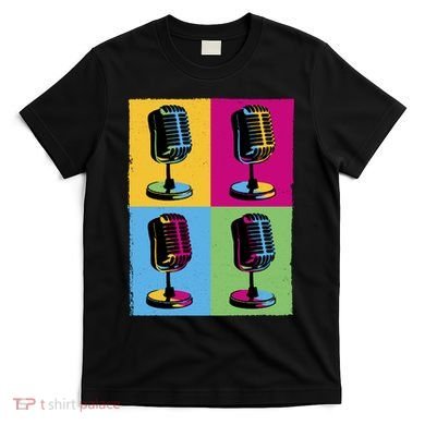 Pop Art Microphone Music T-Shirt