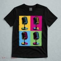 Pop Art Microphone Music T-Shirt thumb 5