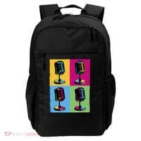 Pop Art Microphone Music Backpack thumb 0