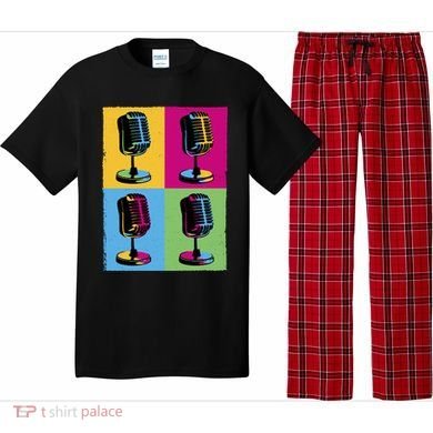 Pop Art Microphone Music Pajama Set
