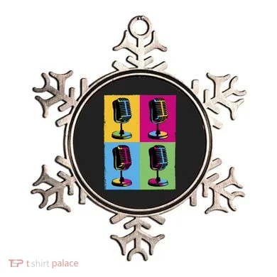 Pop Art Microphone Music Ornament
