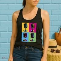 Pop Art Microphone Music Women's Tank Top thumb 2