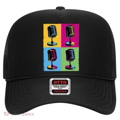 Pop Art Microphone Music Hat