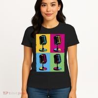 Pop Art Microphone Music Women's T-Shirt thumb 4