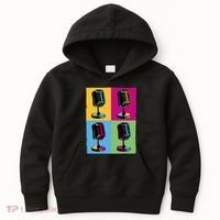Pop Art Microphone Music Kids Hoodie thumb 0