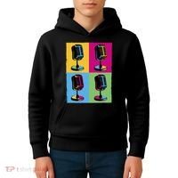Pop Art Microphone Music Kids Hoodie thumb 4