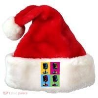 Pop Art Microphone Music Santa Hat thumb 0