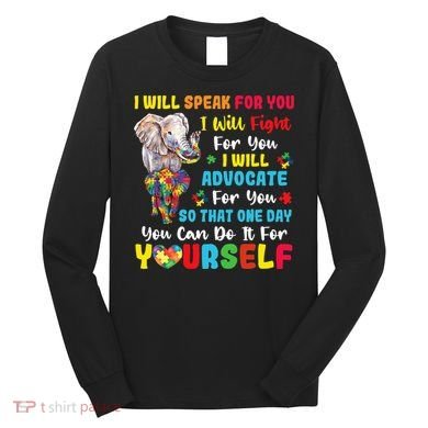 puzzle Autism Mom Elephant Autism Awareness Long Sleeve Shirt