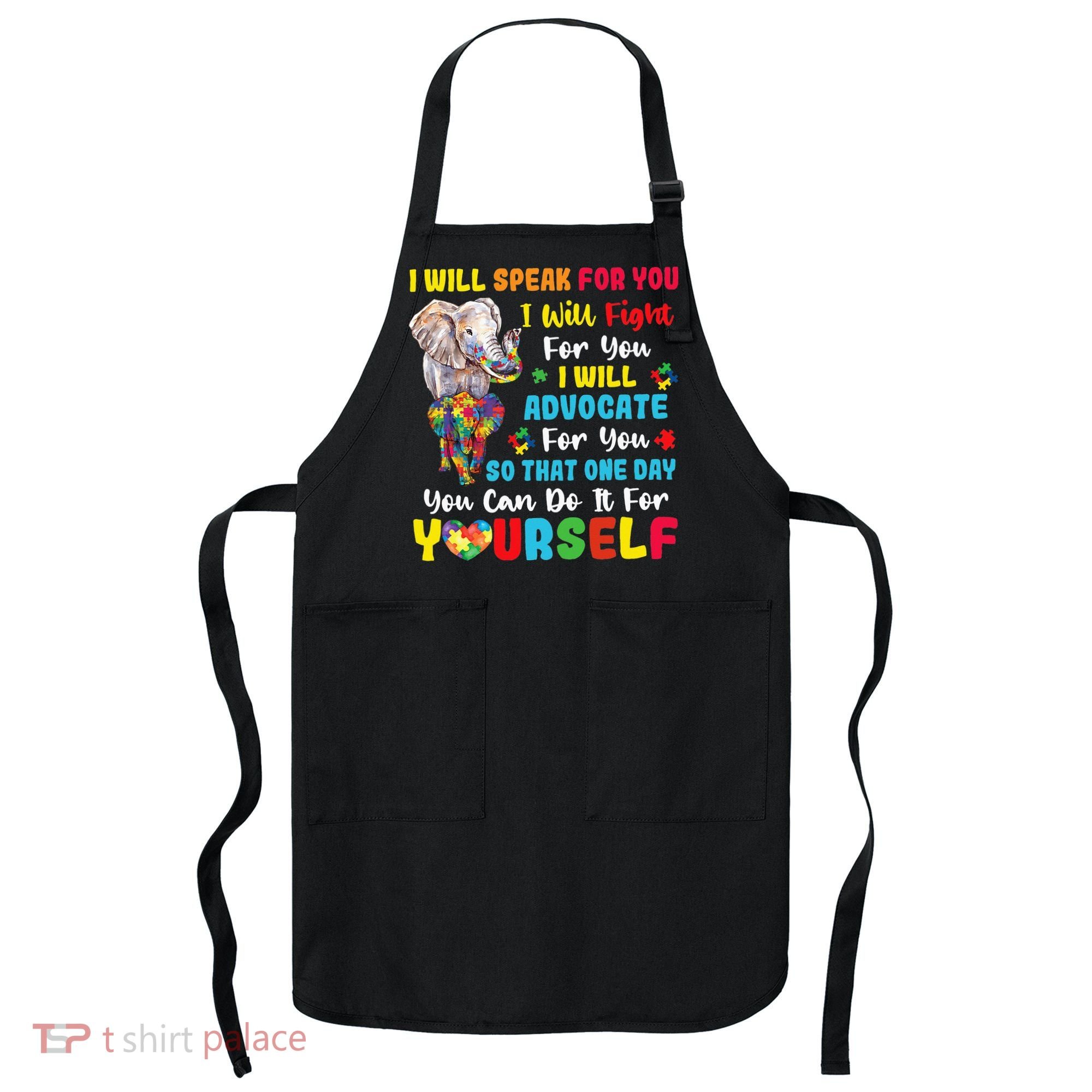 puzzle Autism Mom Elephant Autism Awareness Apron