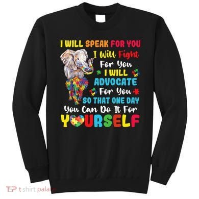puzzle Autism Mom Elephant Autism Awareness Sweatshirt