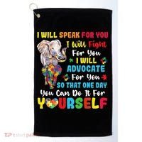 puzzle Autism Mom Elephant Autism Awareness Golf Towel thumb 0