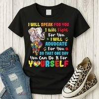 puzzle Autism Mom Elephant Autism Awareness Women's T-Shirt thumb 3