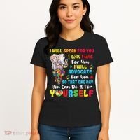 puzzle Autism Mom Elephant Autism Awareness Women's T-Shirt thumb 4