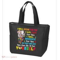 puzzle Autism Mom Elephant Autism Awareness Tote Bag thumb 3