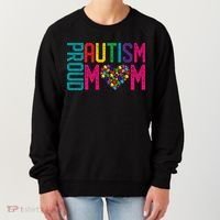 Proud Autism Mom Autism Awareness Day Month Women's Sweatshirt thumb 0