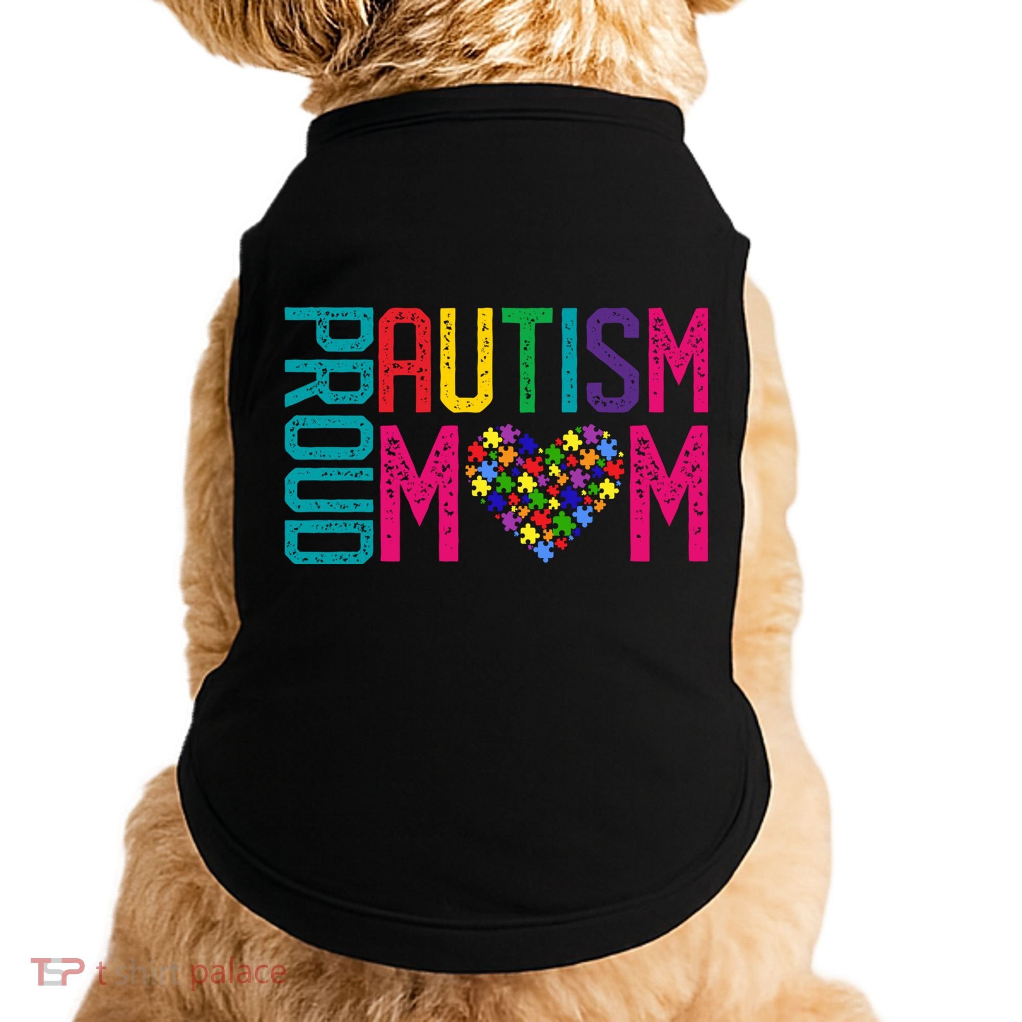 Proud Autism Mom Autism Awareness Day Month Doggie Tank