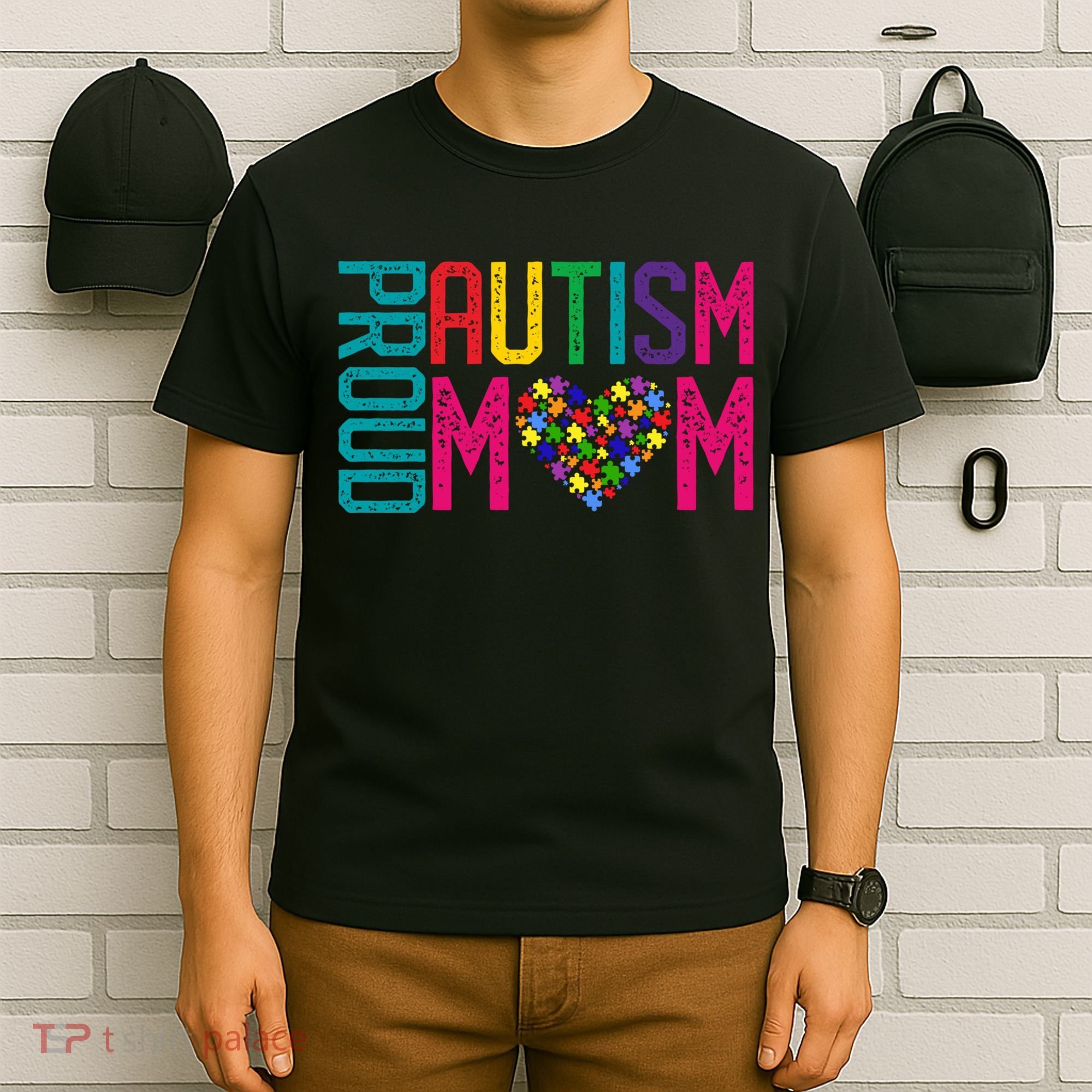 Proud Autism Mom Autism Awareness Day Month T-Shirt
