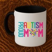 Proud Autism Mom Autism Awareness Day Month Coffee Mug thumb 2